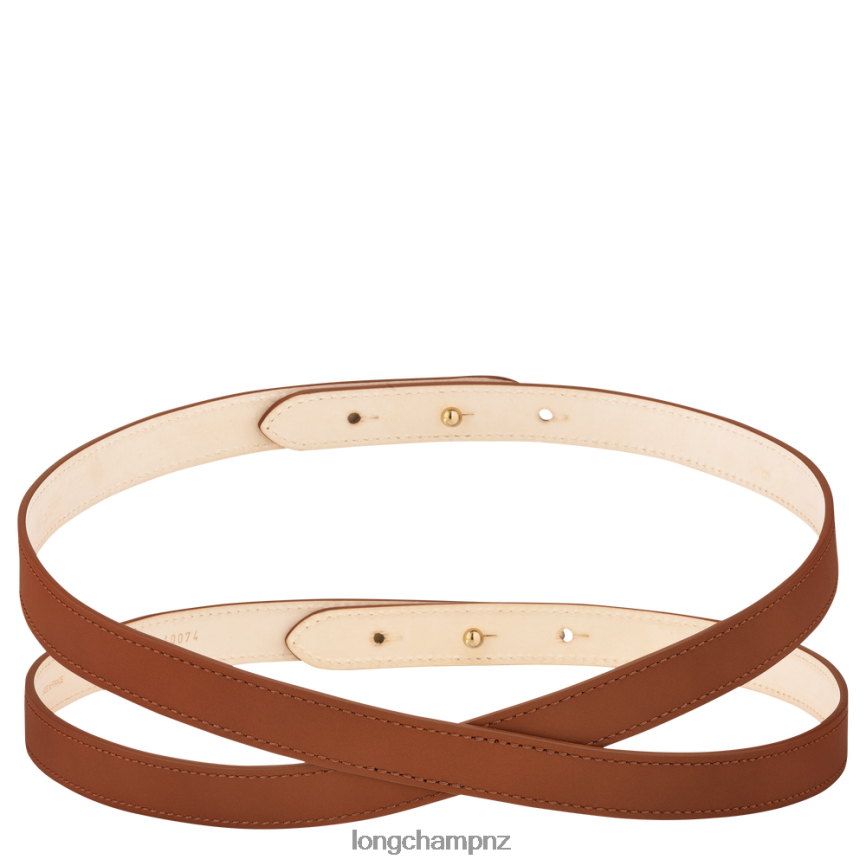 Women Cognac Longchamp Box-Trot belt Accessories L06408946