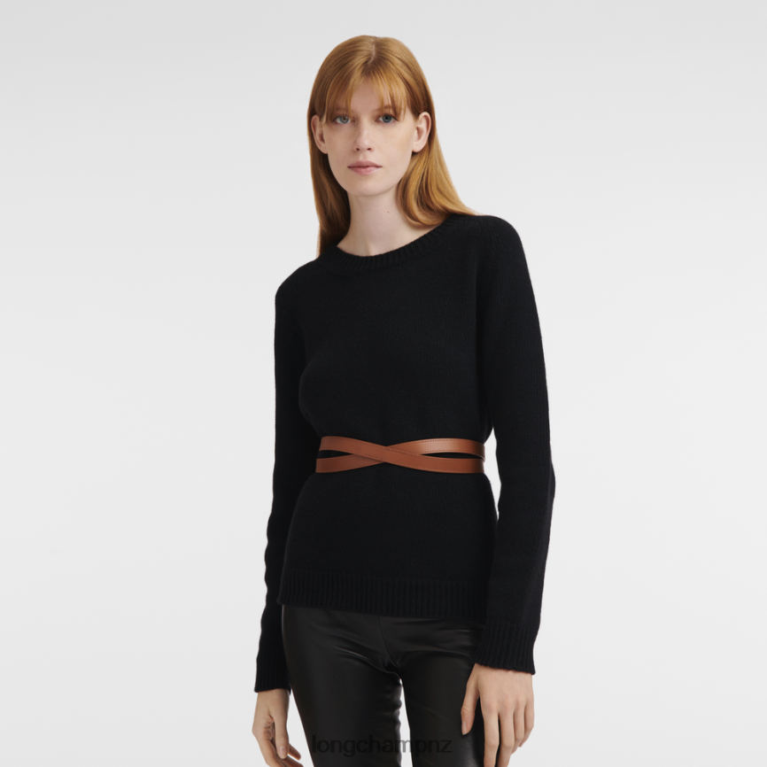 Women Cognac Longchamp Box-Trot belt Accessories L06408946