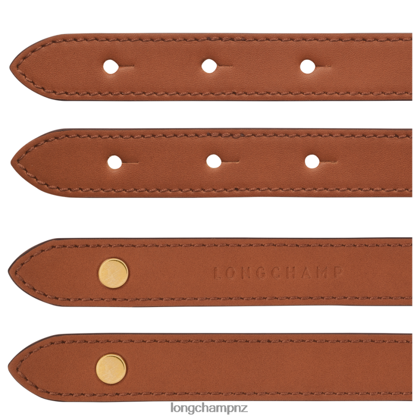 Women Cognac Longchamp Box-Trot belt Accessories L06408946