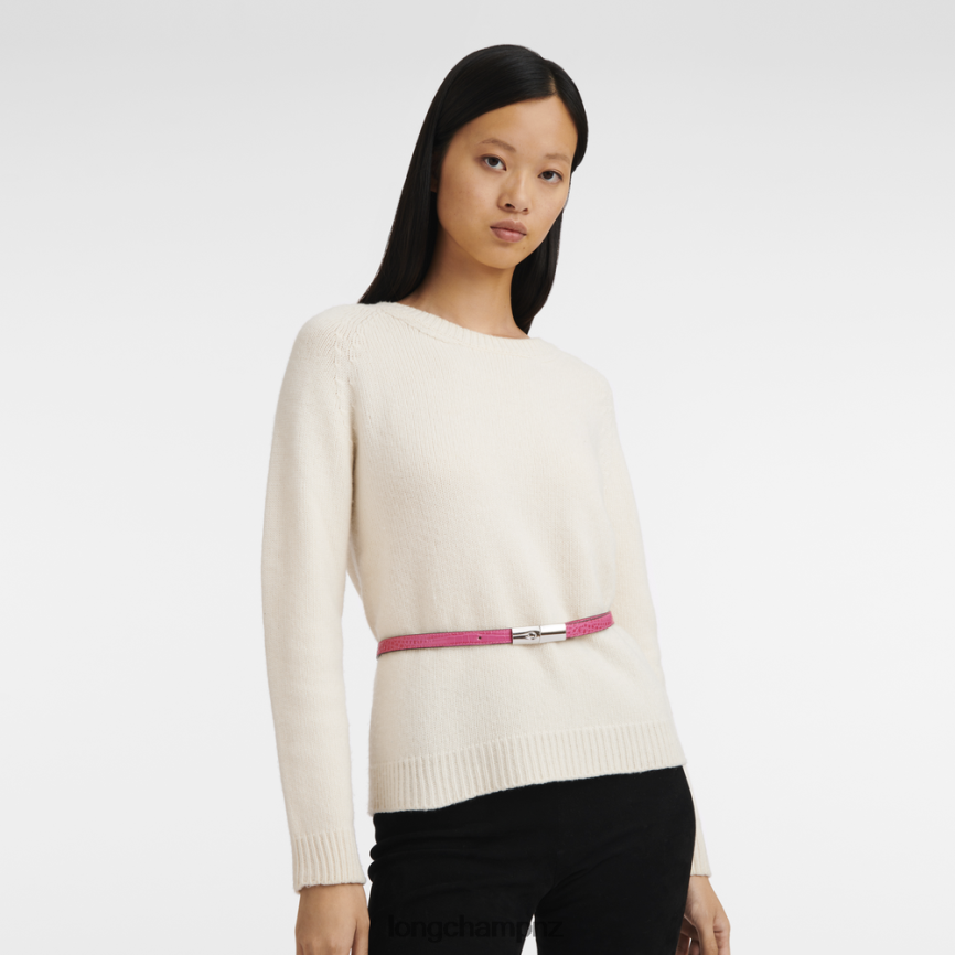 Women Fuchsia Longchamp Roseau belt Accessories L06408915