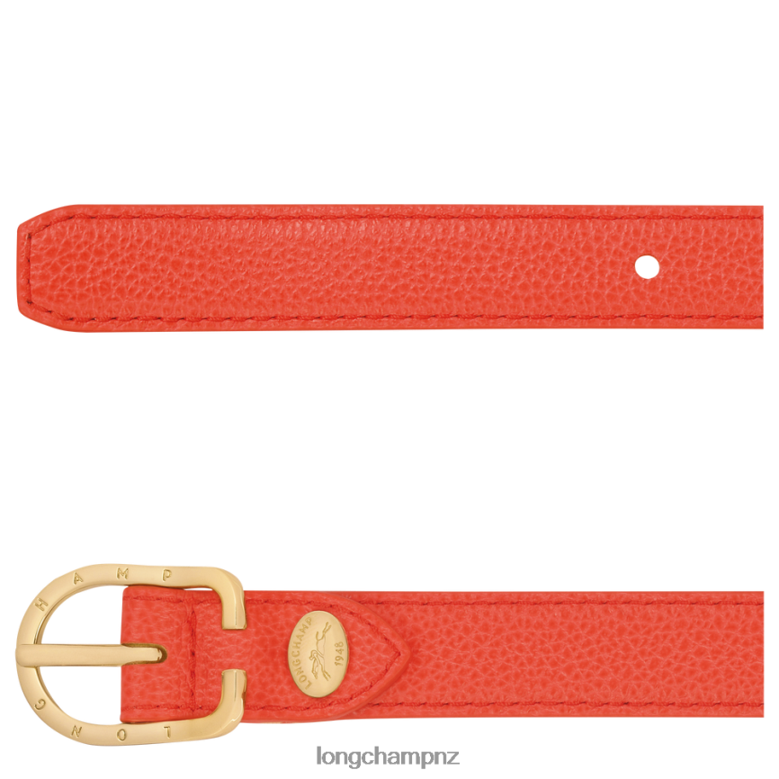 Women Orange Longchamp Le Foulonne belt Accessories L06408926