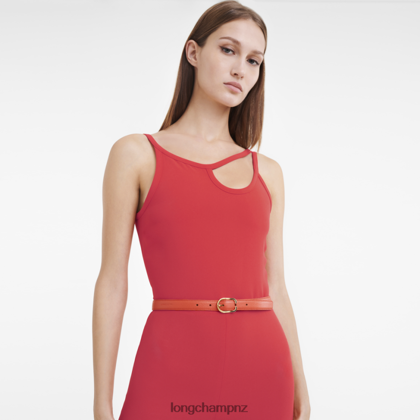 Women Orange Longchamp Le Foulonne belt Accessories L06408926