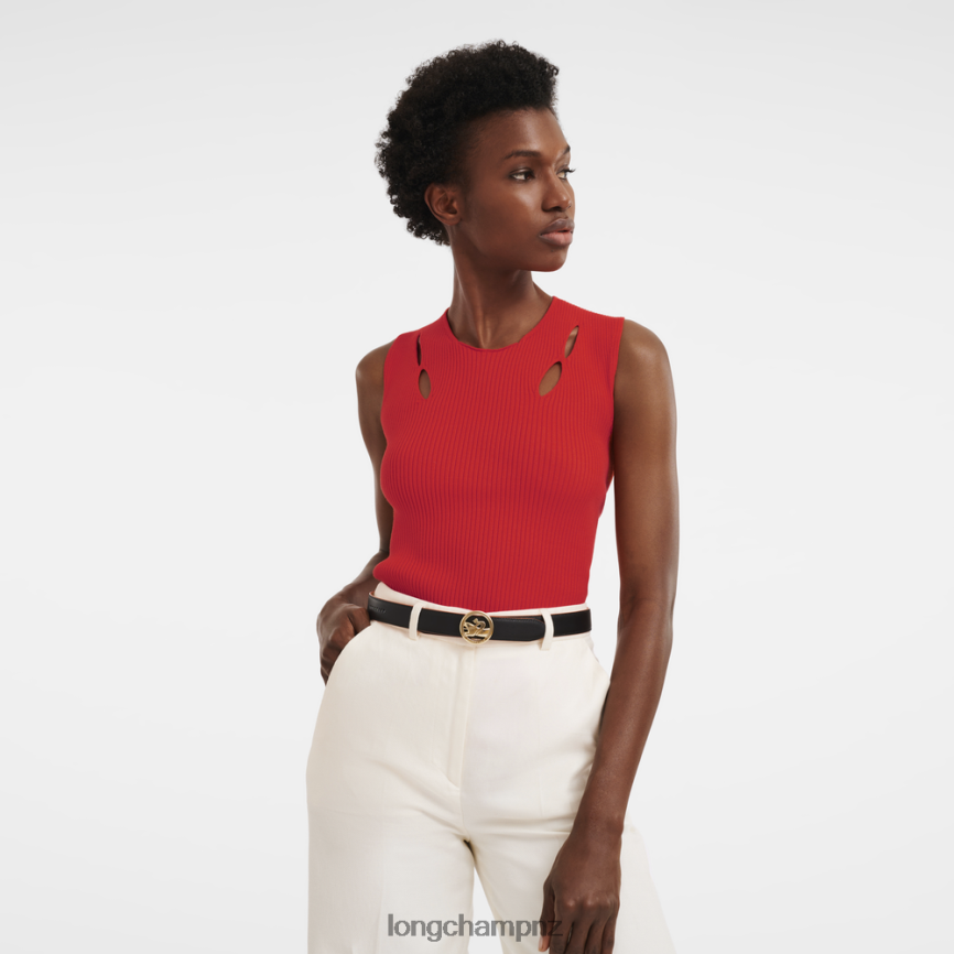 Women Vegetal/Black Longchamp Box-Trot belt Accessories L06408939