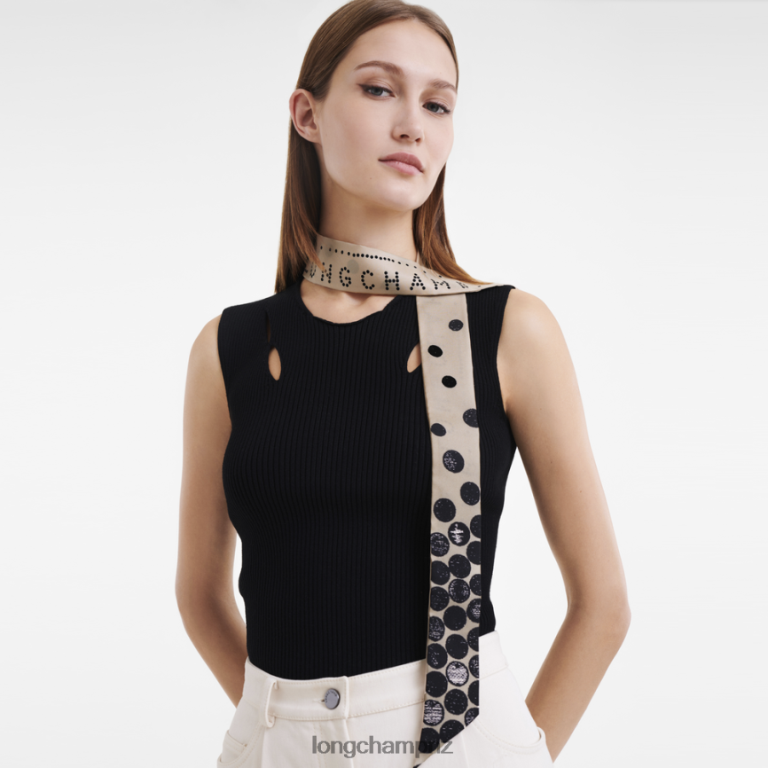 Women Black Longchamp Spring/Summer 2023 Collection Bandeau Accessories L064081066