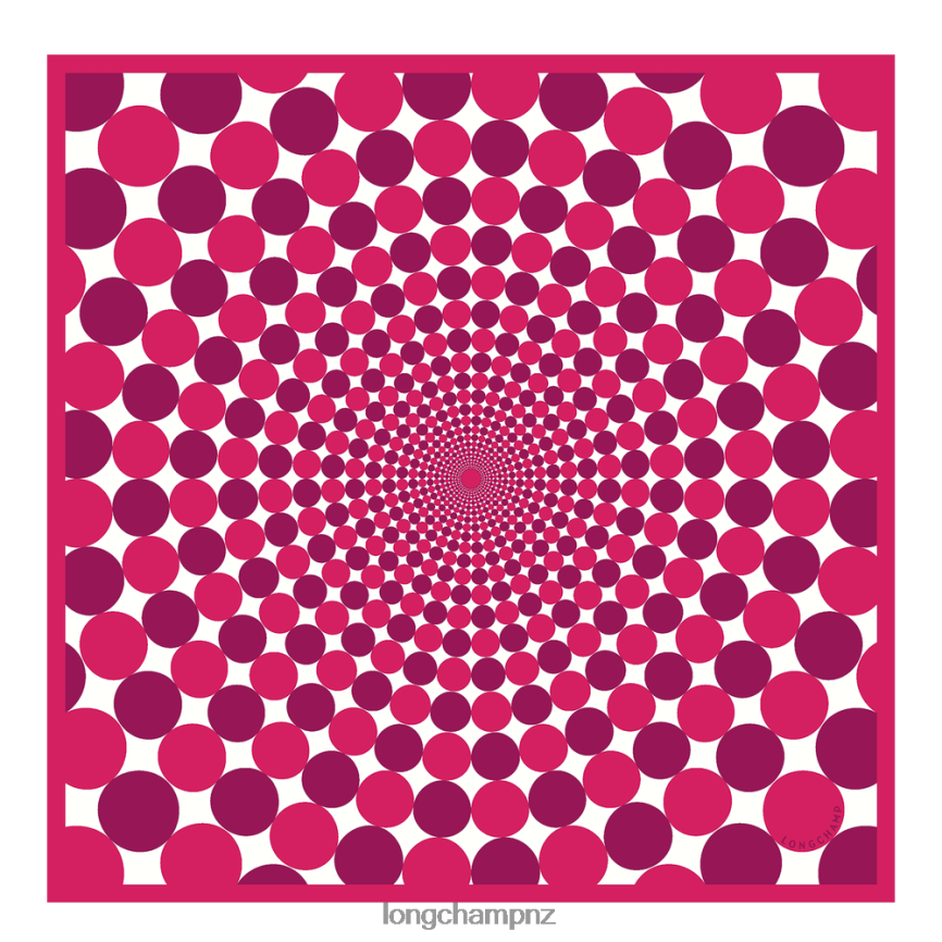 Women Fuchsia Longchamp Spring/Summer 2023 Collection Silk scarf 70 Accessories L064081035