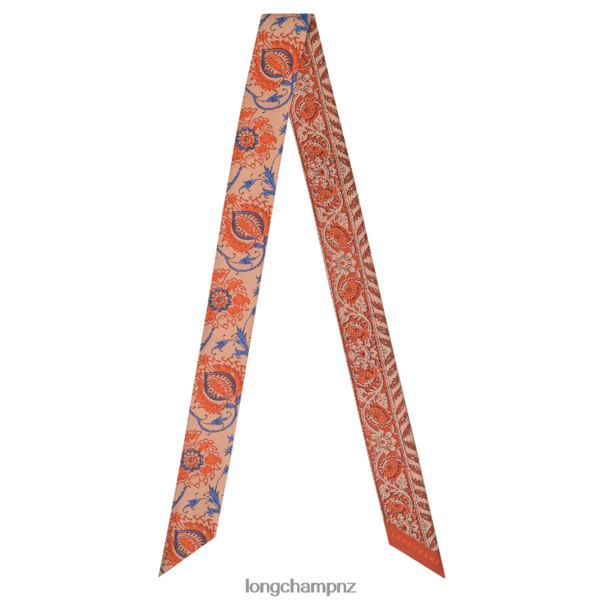 Women Orange Longchamp Spring/Summer Collection 2022 Silk ribbon Accessories L064081025