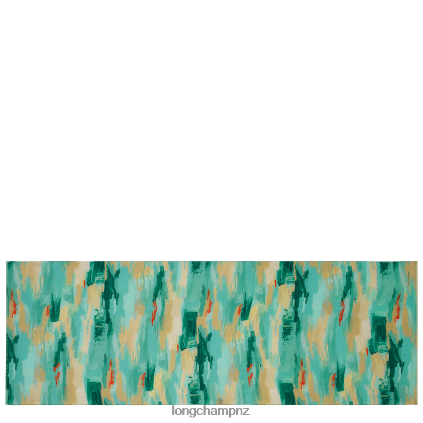 Women Aqua Longchamp Spring/Summer 2023 Collection Stole Accessories L064081000