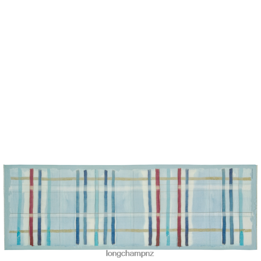 Women Aqua Longchamp Spring/Summer 2023 Collection Stole Accessories L06408995