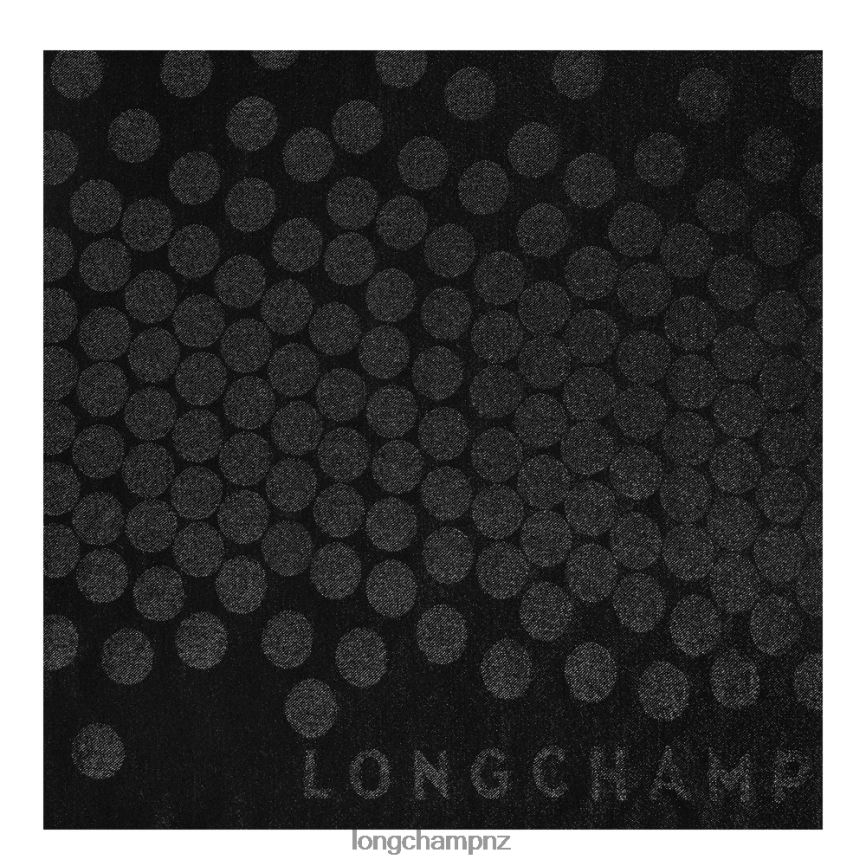 Women Black Longchamp Spring/Summer 2023 Collection Stole Accessories L06408991