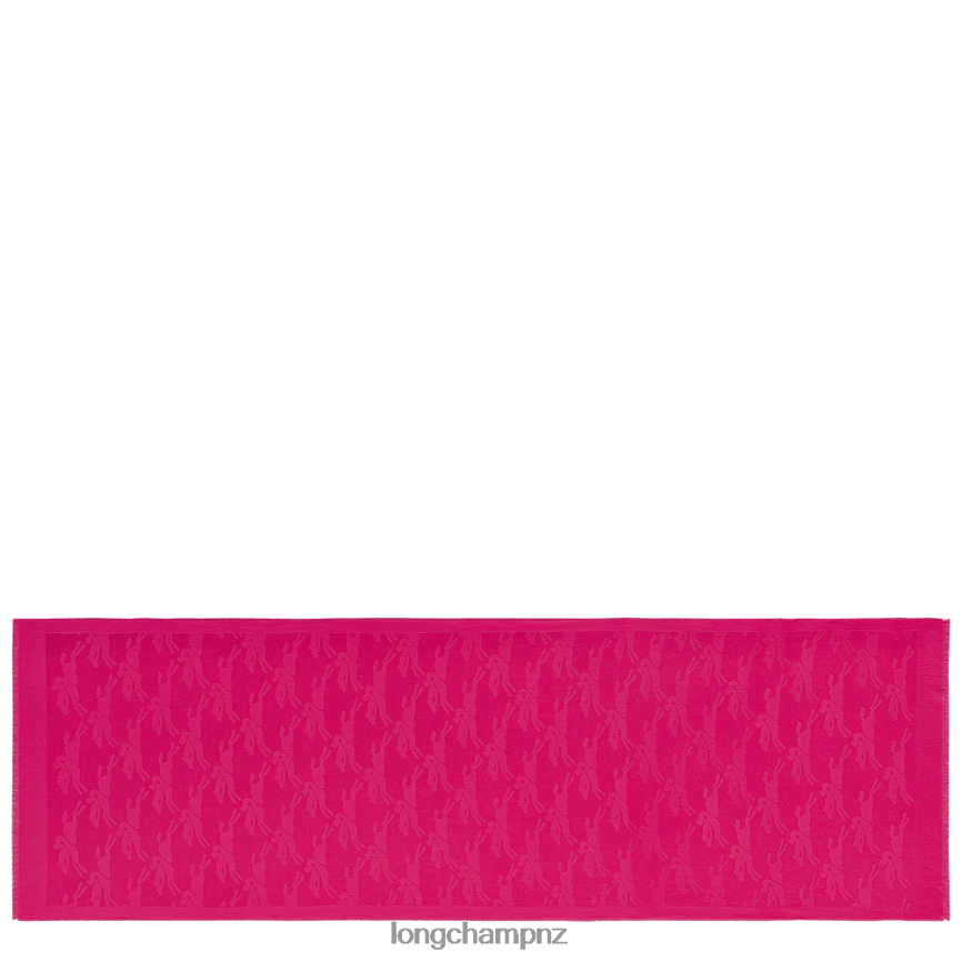 Women Fuchsia Longchamp Spring/Summer 2023 Collection Stole Accessories L06408985