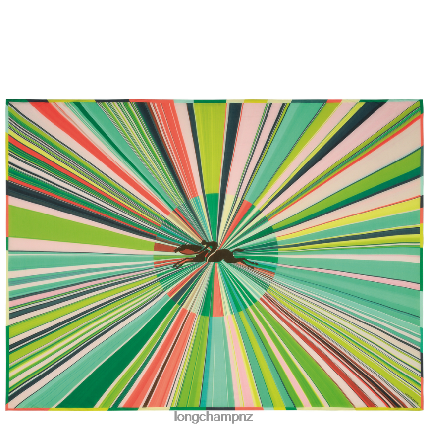 Women Grass/Green Light Longchamp Spring/Summer 2023 Collection Stole Accessories L06408990