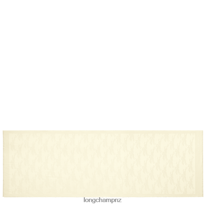 Women Ivory Longchamp Spring/Summer 2023 Collection Stole Accessories L06408984