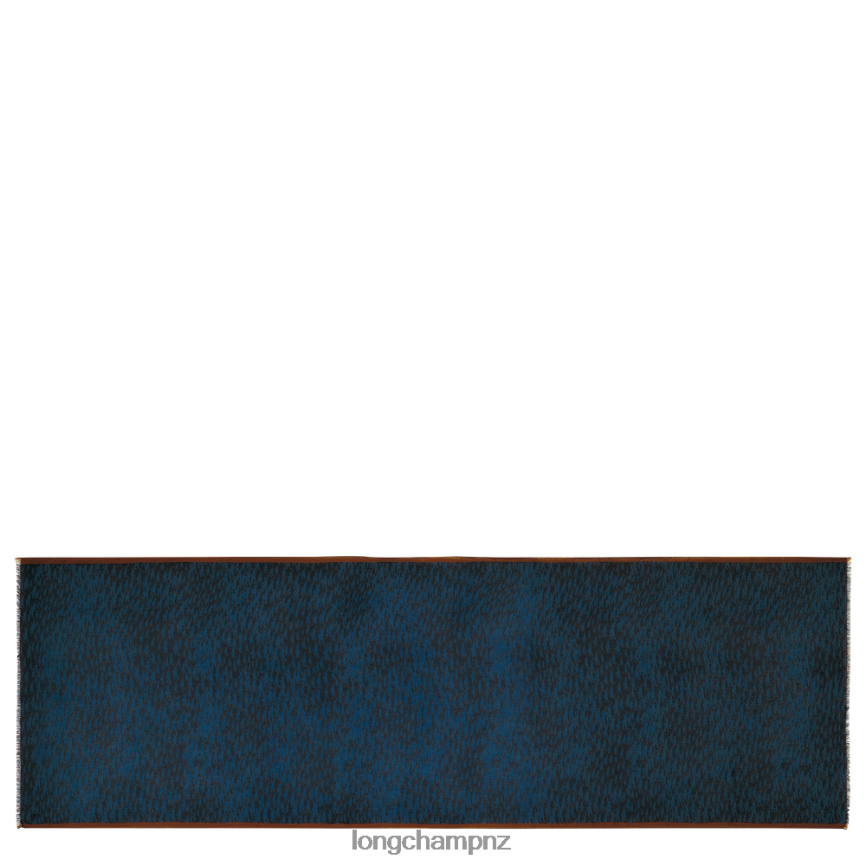 Women Navy Longchamp Spring/Summer 2023 Collection Stole Accessories L06408973