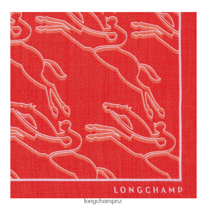 Women Pink Longchamp Spring/Summer 2023 Collection Stole Accessories L06408987