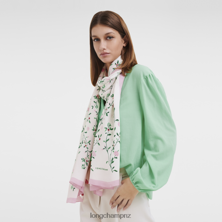 Women Pink Longchamp Spring/Summer 2023 Collection Stole Accessories L06408996