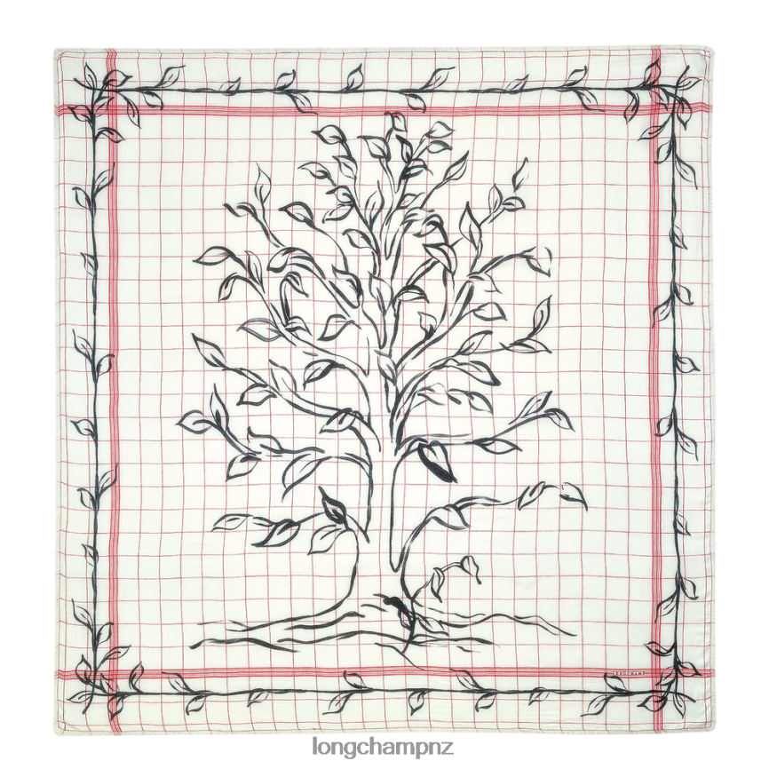 Women Red Longchamp Spring/Summer Collection 2022 Stole Accessories L06408981