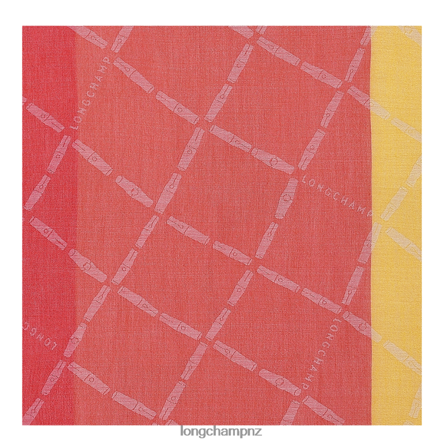 Women Yellow Longchamp Spring/Summer 2023 Collection Stole Accessories L06408998