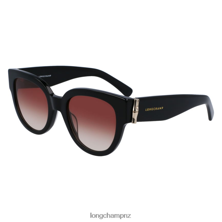 Women Black Longchamp Spring/Summer Collection 2023 Sunglasses Accessories L06408885