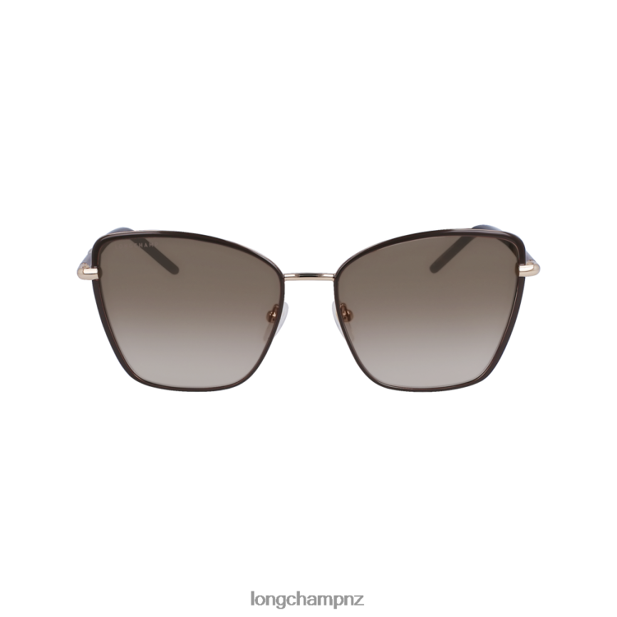 Women Brown/Khaki Longchamp Spring/Summer Collection 2023 Sunglasses Accessories L06408888