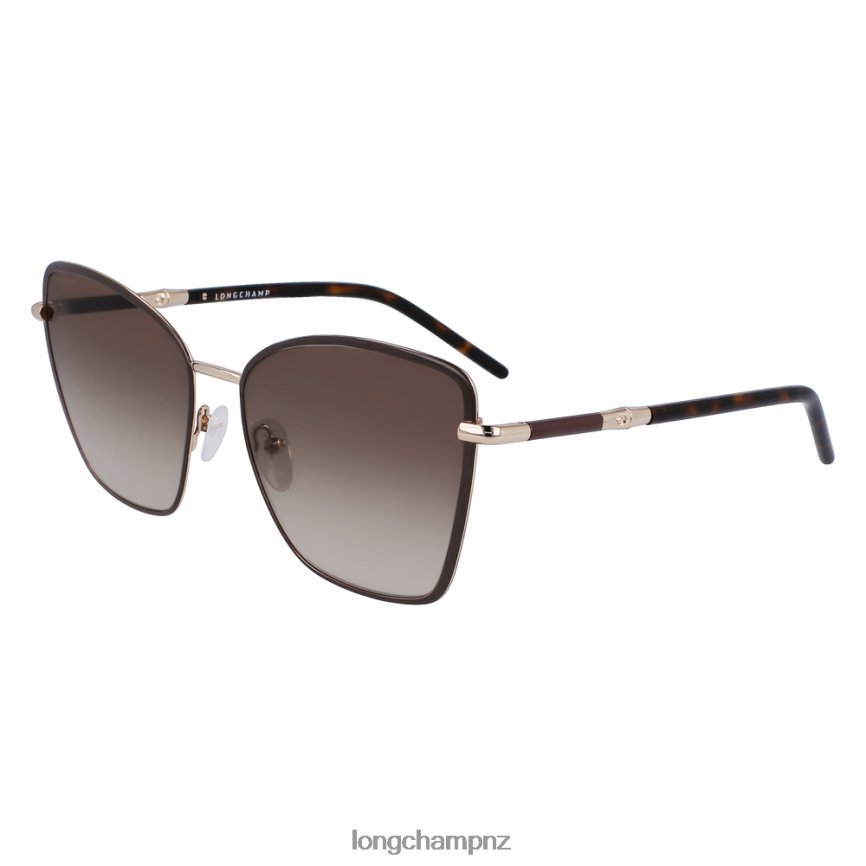 Women Brown/Khaki Longchamp Spring/Summer Collection 2023 Sunglasses Accessories L06408888