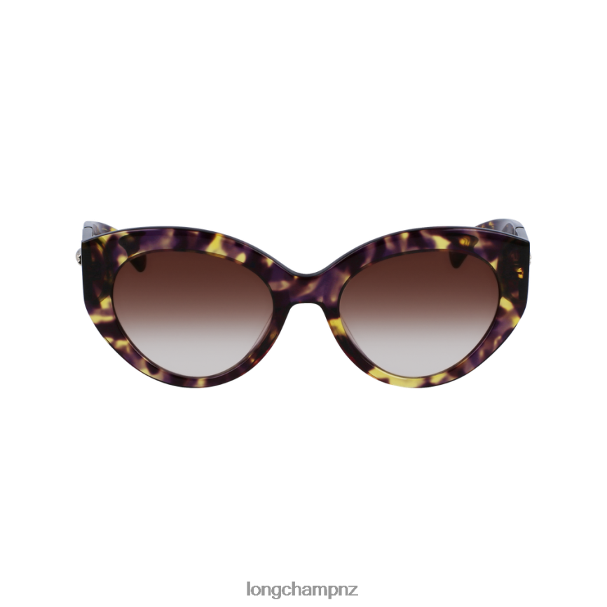 Women Havana Purple Longchamp Fall/Winter 2022 Collection Sunglasses Accessories L06408901