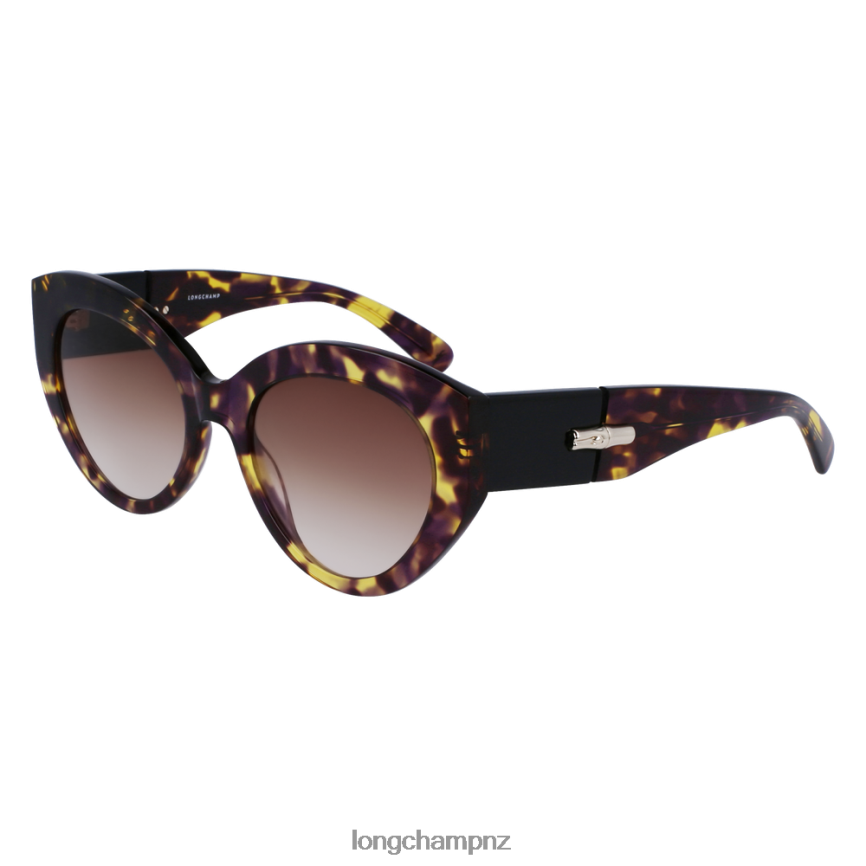 Women Havana Purple Longchamp Fall/Winter 2022 Collection Sunglasses Accessories L06408901