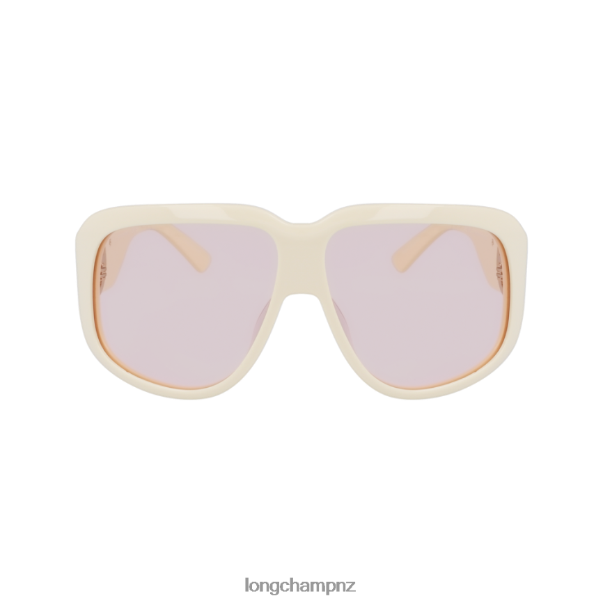 Women White Longchamp Spring/Summer Collection 2023 Sunglasses Accessories L06408878
