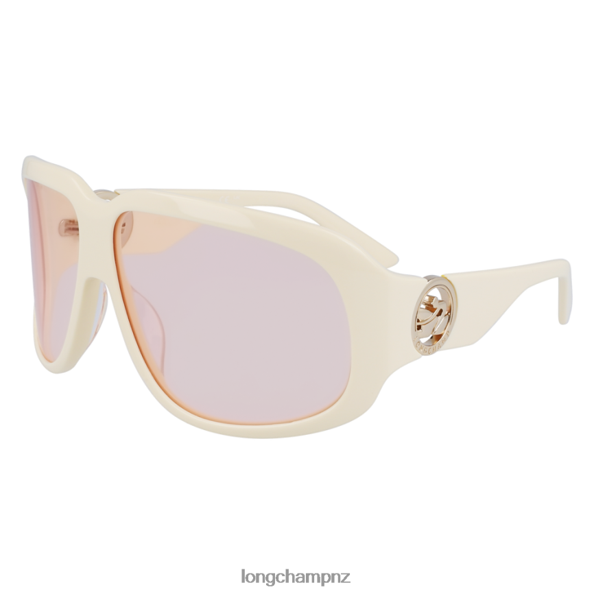 Women White Longchamp Spring/Summer Collection 2023 Sunglasses Accessories L06408878