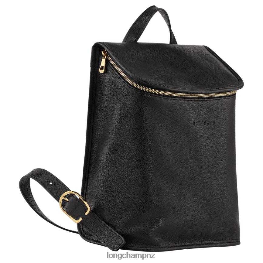 Women Black Longchamp Le Foulonne Backpack Bags L06408426