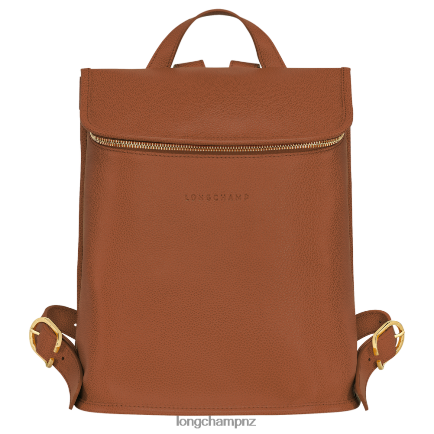 Women Caramel Longchamp Le Foulonne Backpack Bags L06408427
