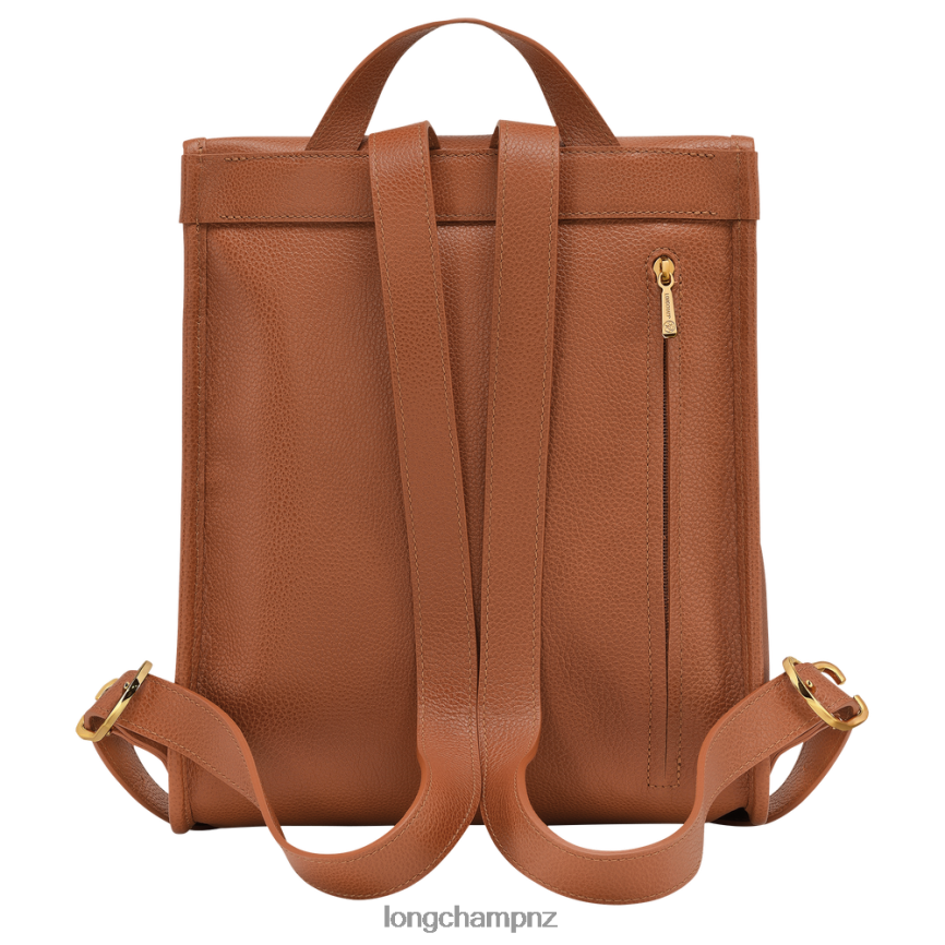Women Caramel Longchamp Le Foulonne Backpack Bags L06408427