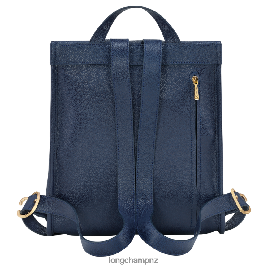 Women Navy Longchamp Le Foulonne Backpack Bags L06408430