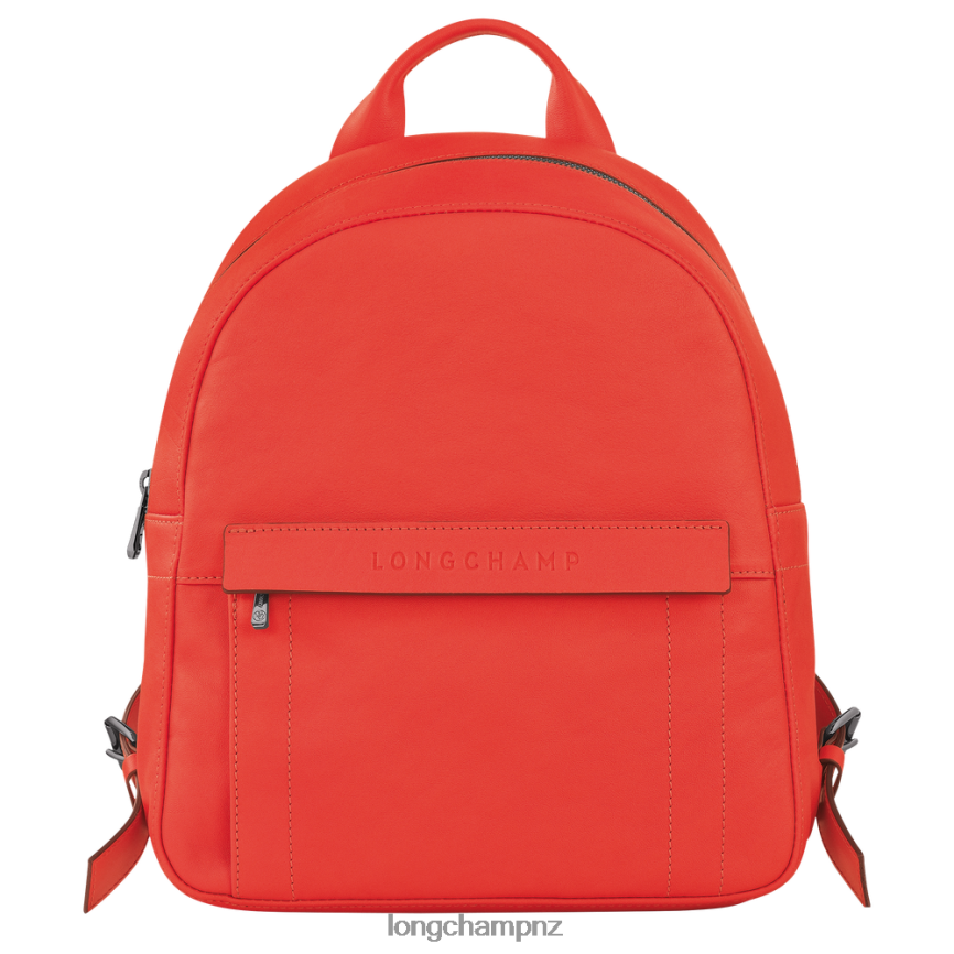 Women Orange Longchamp 3D Backpack Bags L06408433