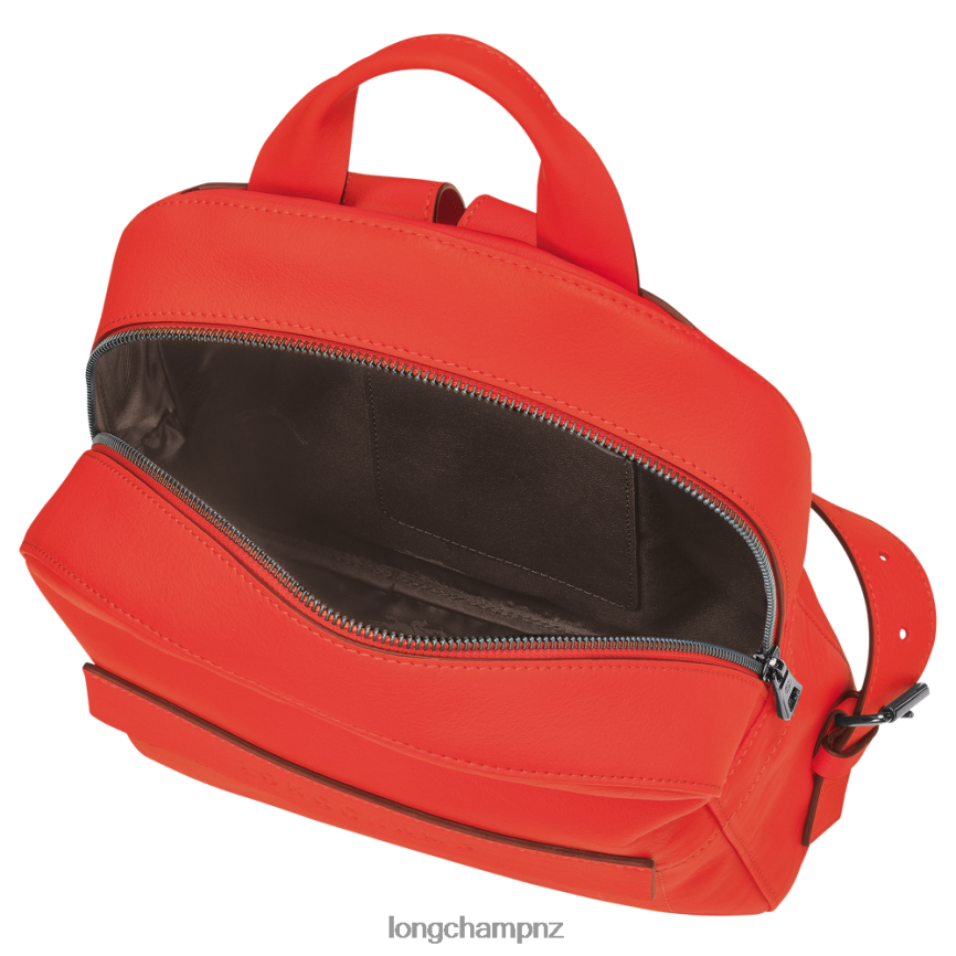 Women Orange Longchamp 3D Backpack Bags L06408433
