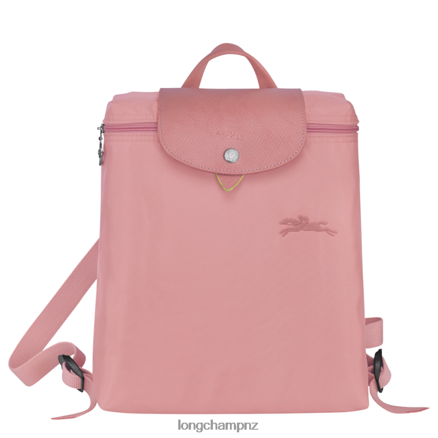 Women Petal Pink Longchamp Le Pliage Green Backpack Bags L06408440