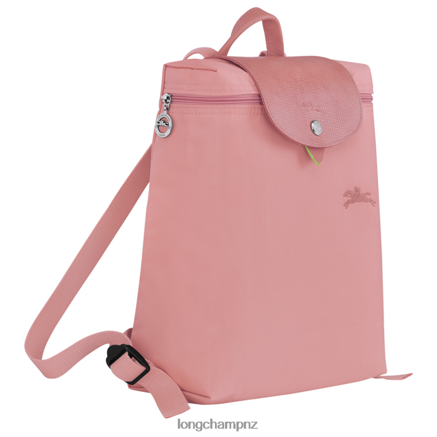 Women Petal Pink Longchamp Le Pliage Green Backpack Bags L06408440