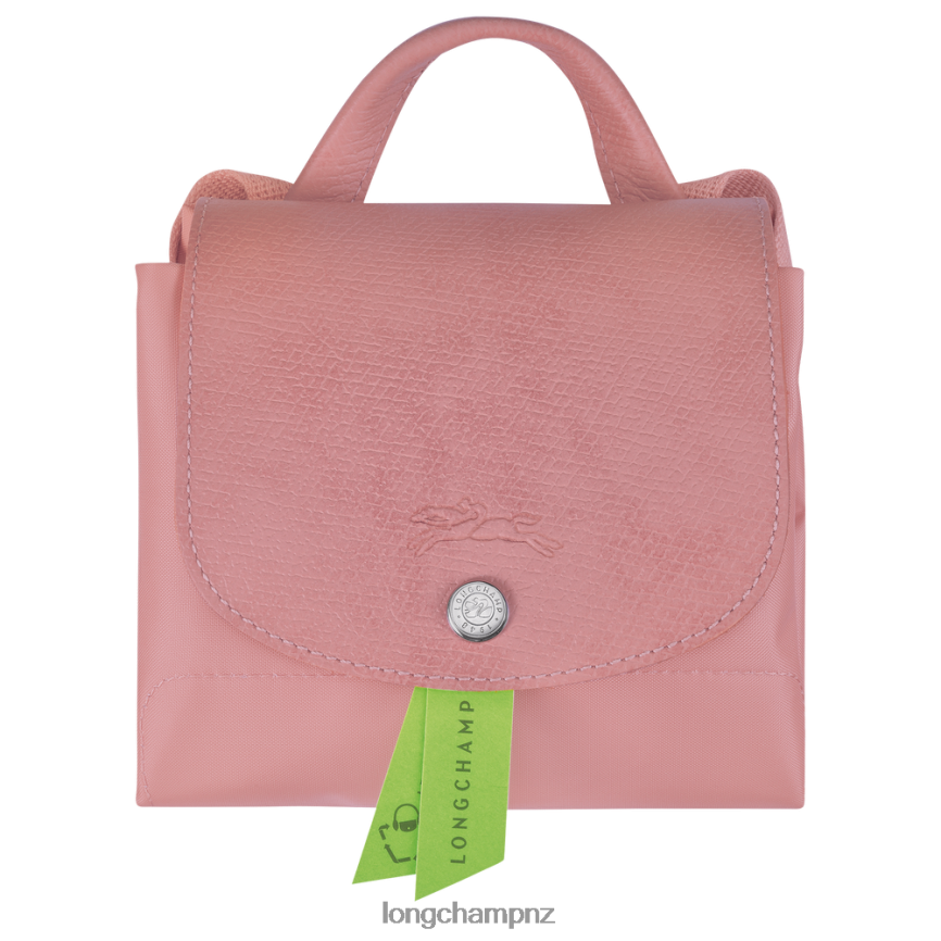Women Petal Pink Longchamp Le Pliage Green Backpack Bags L06408440