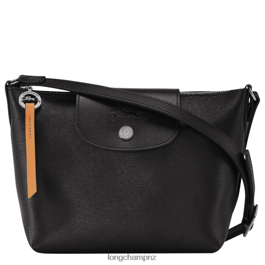 Women Black Longchamp Le Pliage City Crossbody bag Bags L06408223