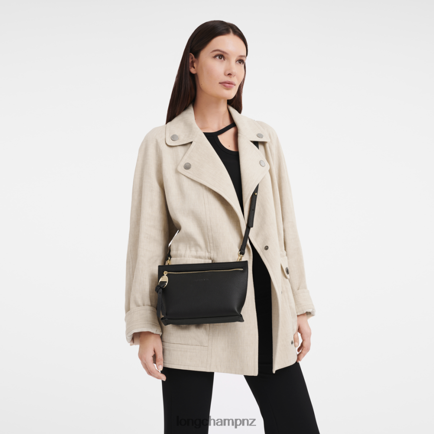 Women Black Longchamp Mailbox Crossbody bag Bags L06408306