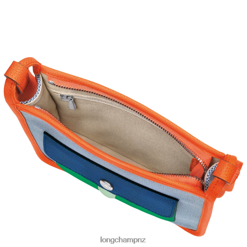 Women Blue/Orange Longchamp Le Foulonne Crossbody bag Bags L06408259