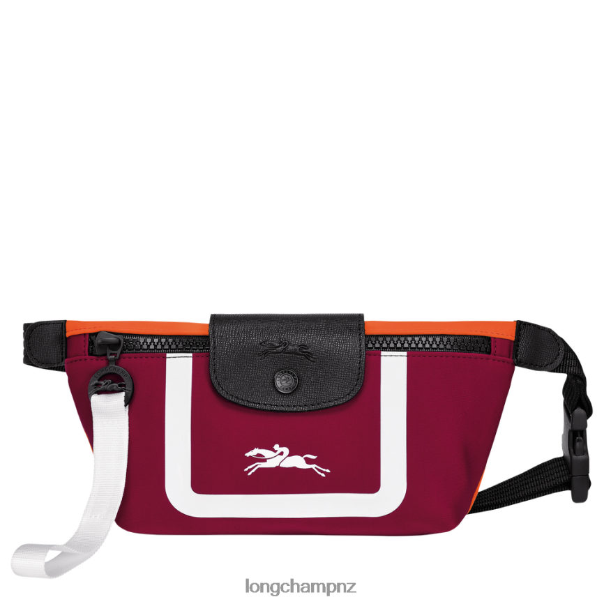 Women Orange/Burgundy Longchamp Le Pliage Collection Belt bag Bags L06408213