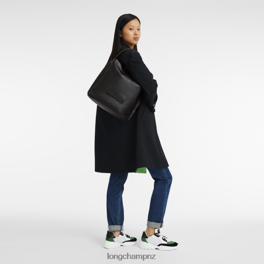 Women Black Longchamp 3D Hobo bag Bags L06408398