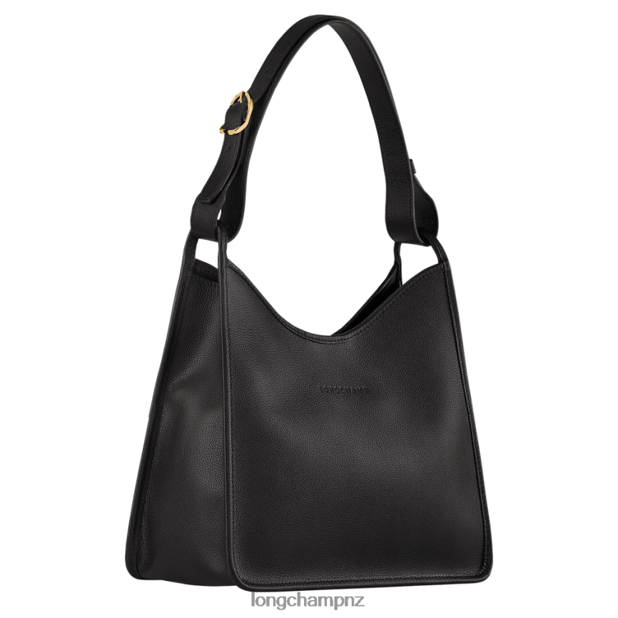 Women Black Longchamp Le Foulonne Hobo bag Bags L06408388