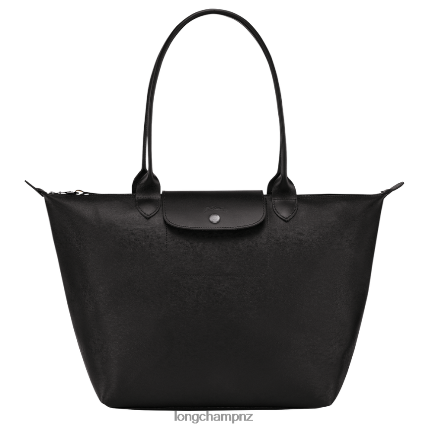 Women Black Longchamp Le Pliage City Tote bag Bags L06408348