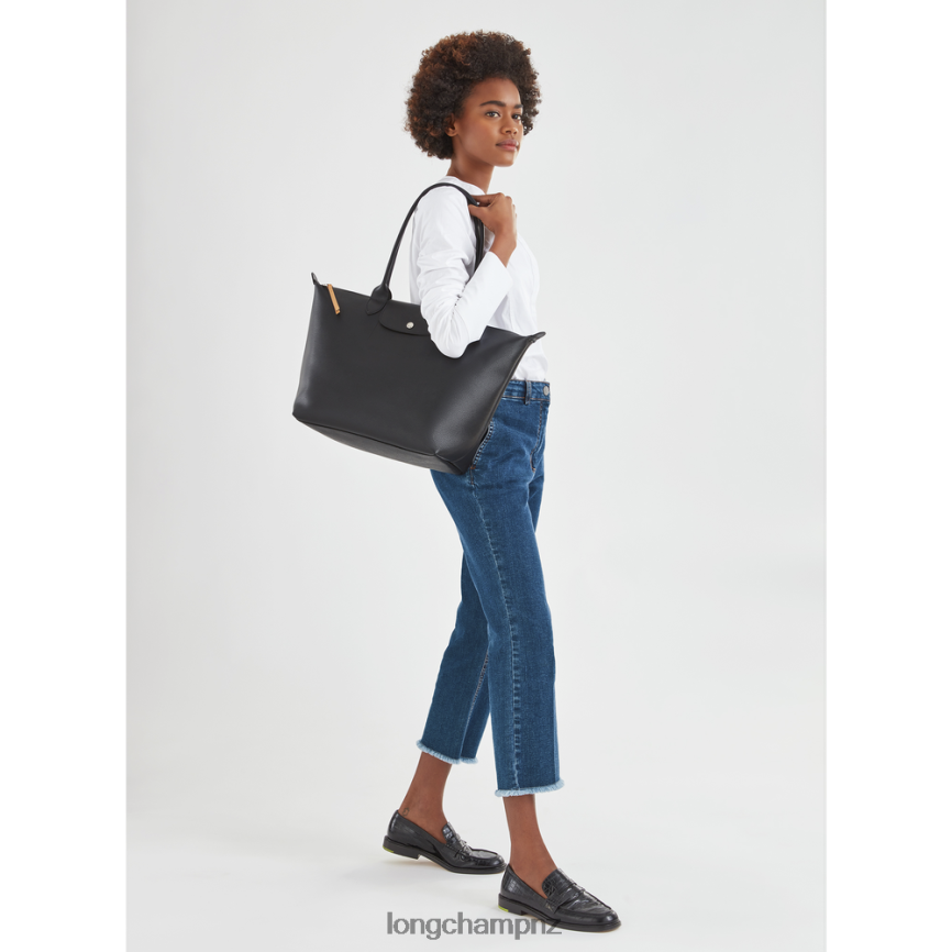 Women Black Longchamp Le Pliage City Tote bag Bags L06408348