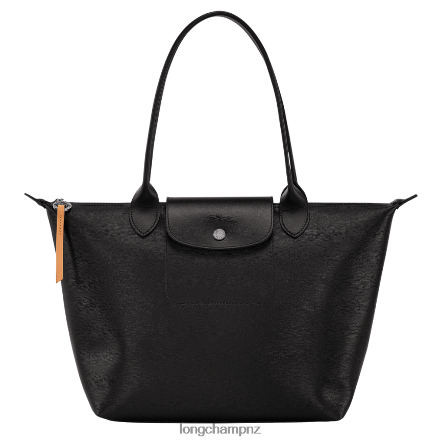 Women Black Longchamp Le Pliage City Tote bag Bags L06408352
