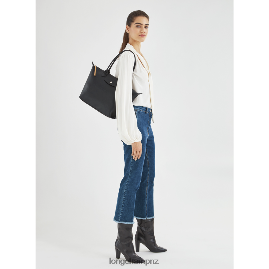 Women Black Longchamp Le Pliage City Tote bag Bags L06408352