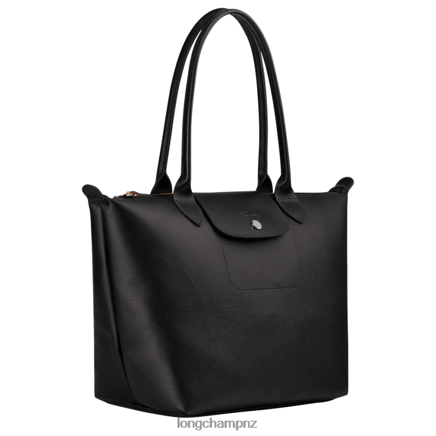 Women Black Longchamp Le Pliage City Tote bag Bags L06408352