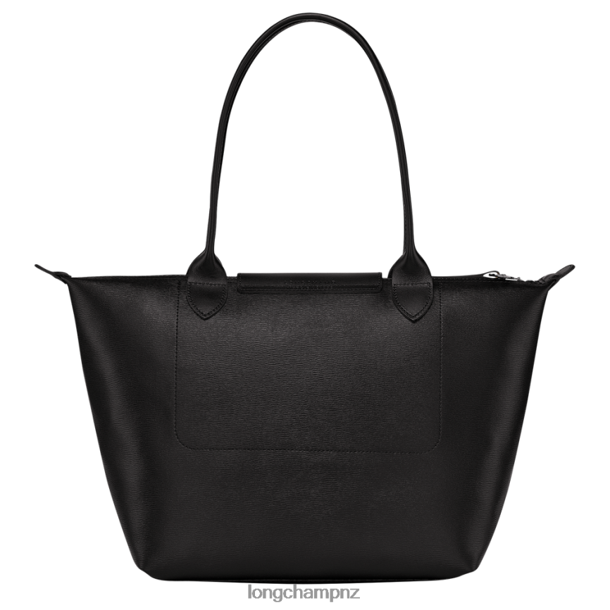 Women Black Longchamp Le Pliage City Tote bag Bags L06408352