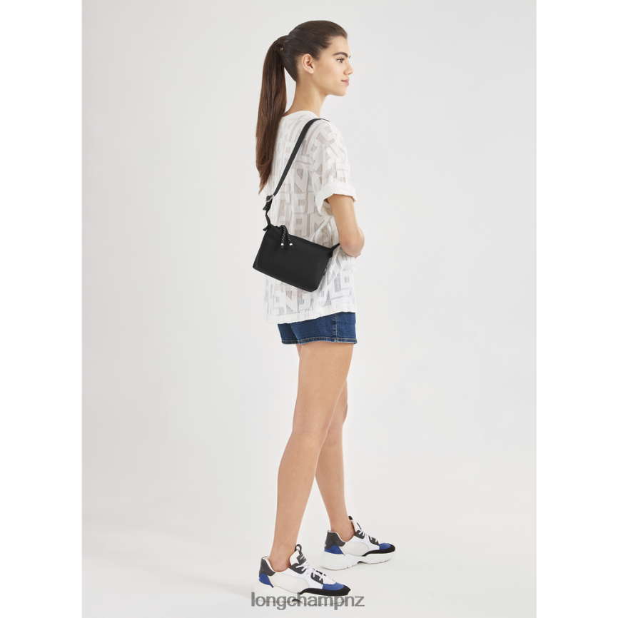 Women Black Longchamp Le Pliage Energy Pouch Bags L06408343